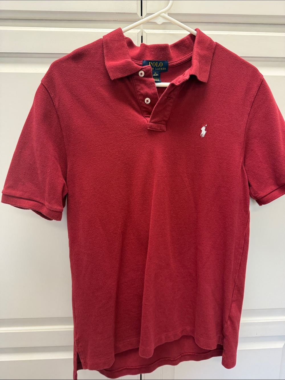 Polo by Ralph Lauren Boy’s burgundy/maroon Short-Sleeve Polo